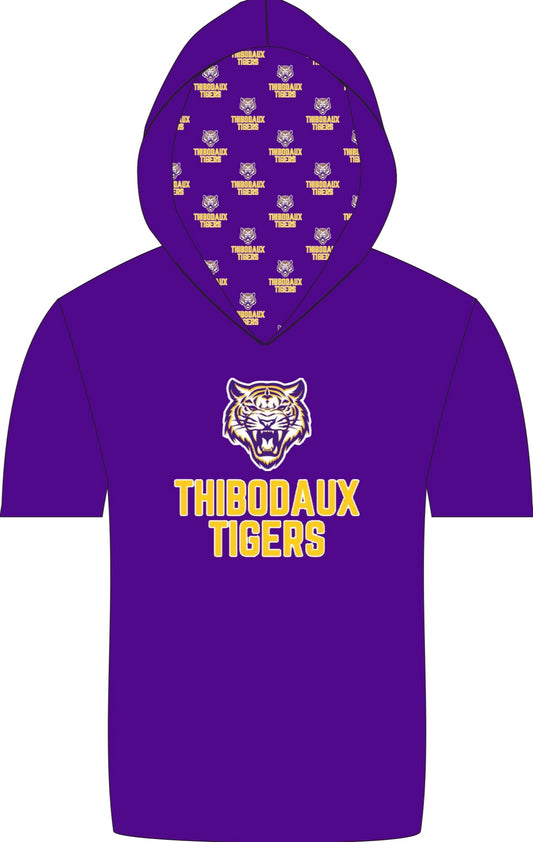 Thibodaux SS hooded athletic shirt
