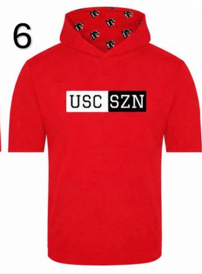 USC SZN SS Hooded Shirt - Red