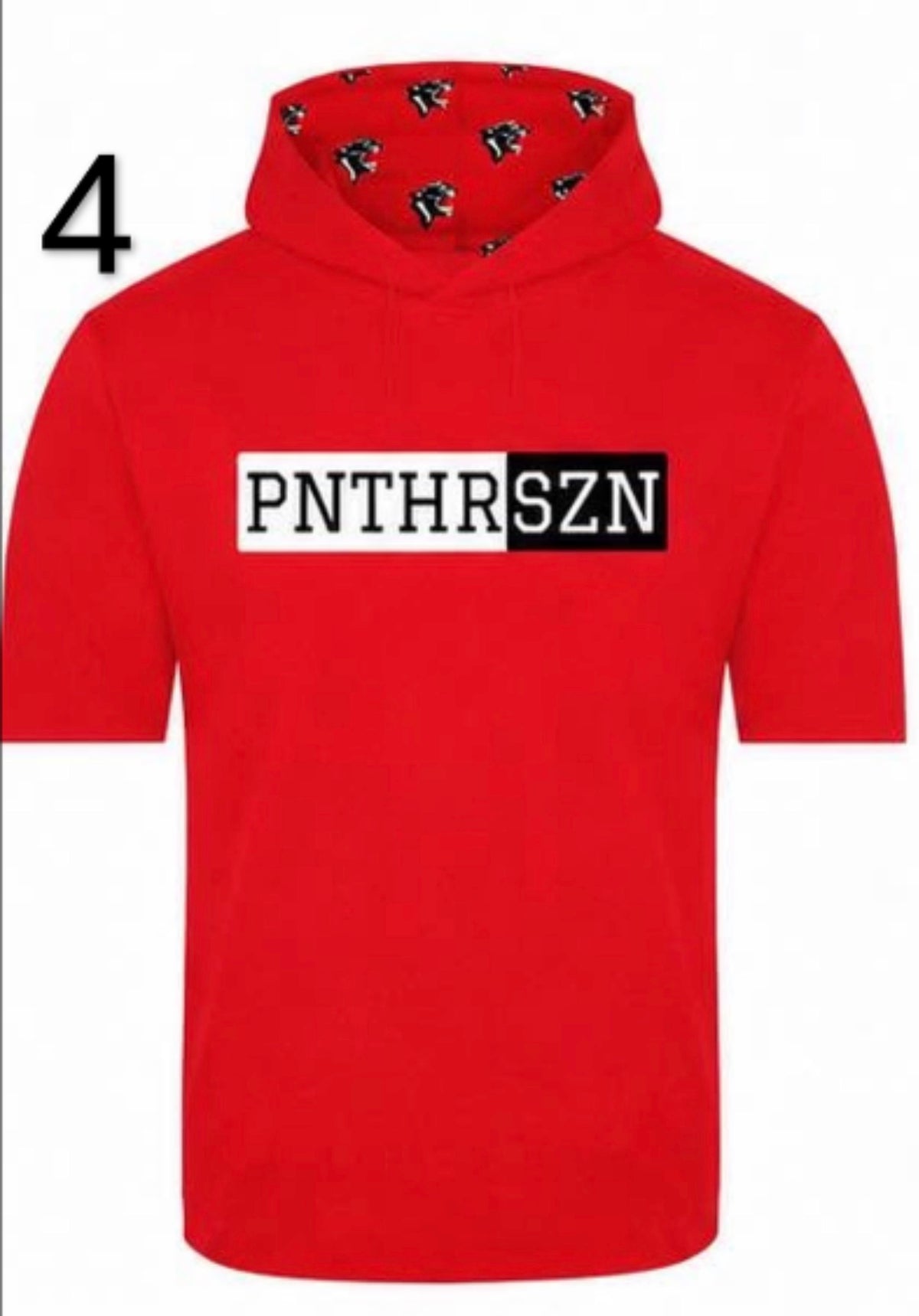 PNTHR SZN SS Hooded Shirt - Red