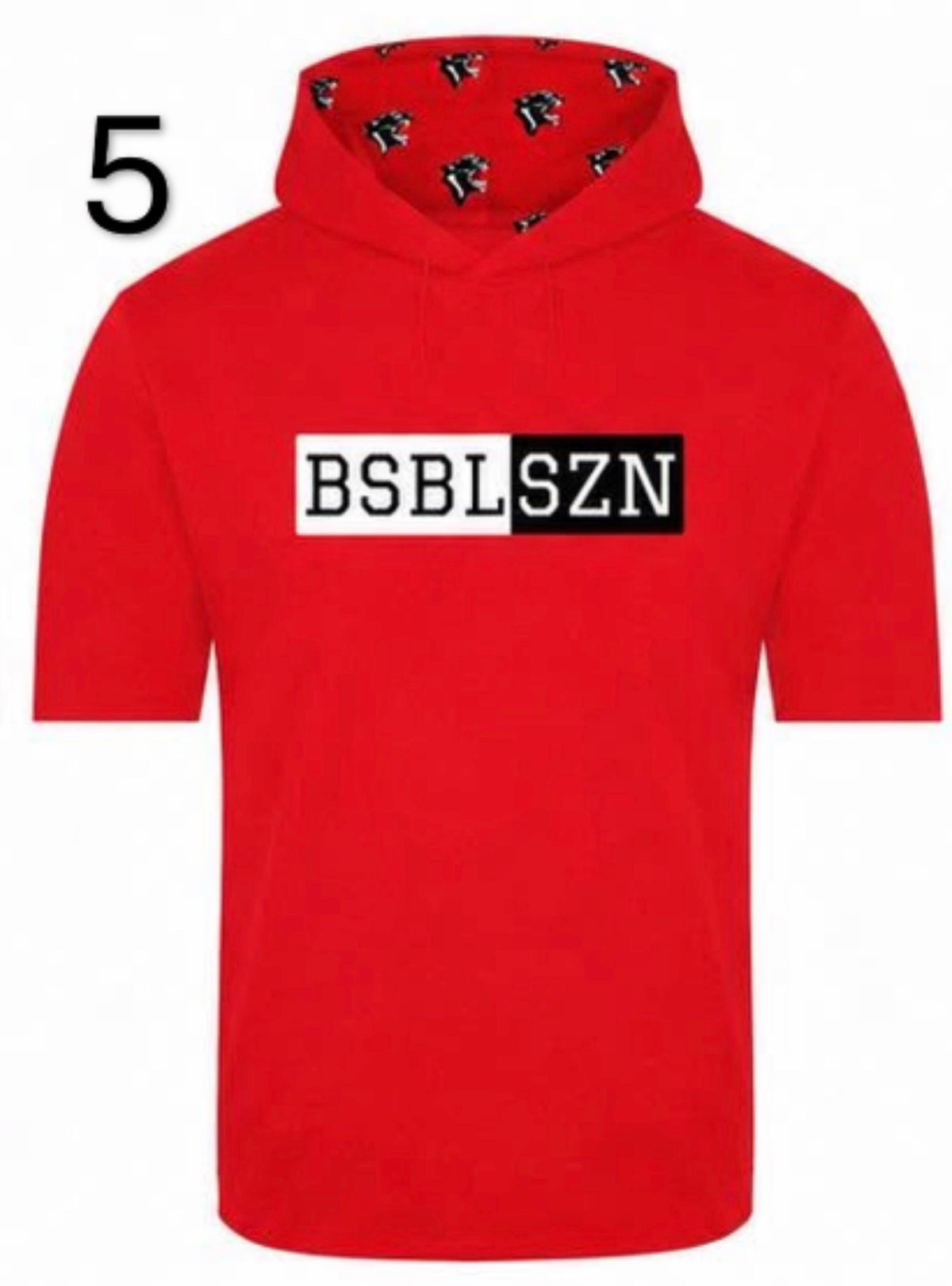 BSBL SZN SS Hooded Shirt - Red