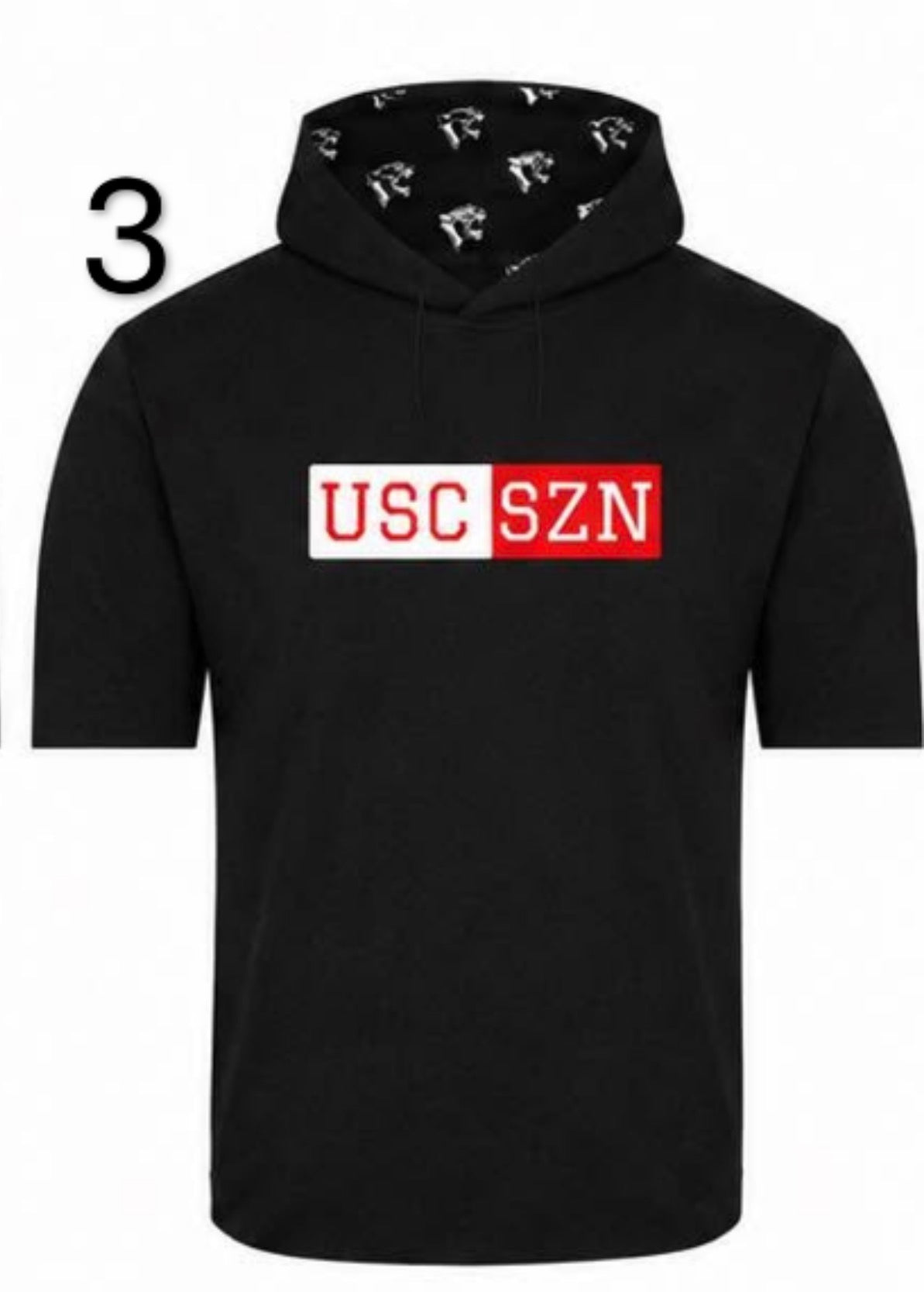 USC SZN SS Hooded Shirt - Black