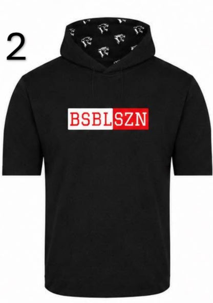 BSBL SZN SS Hooded Shirt - Black