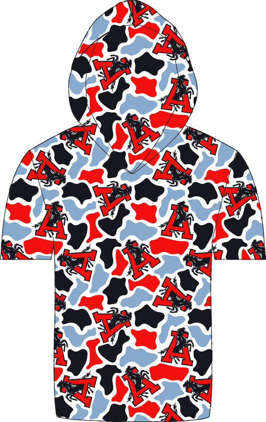 Assumption Camo Hooded Tee mockup