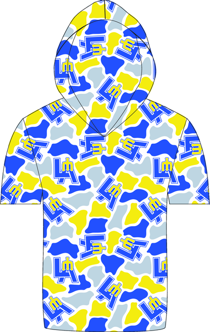 LA Camo Hooded Tee mockup
