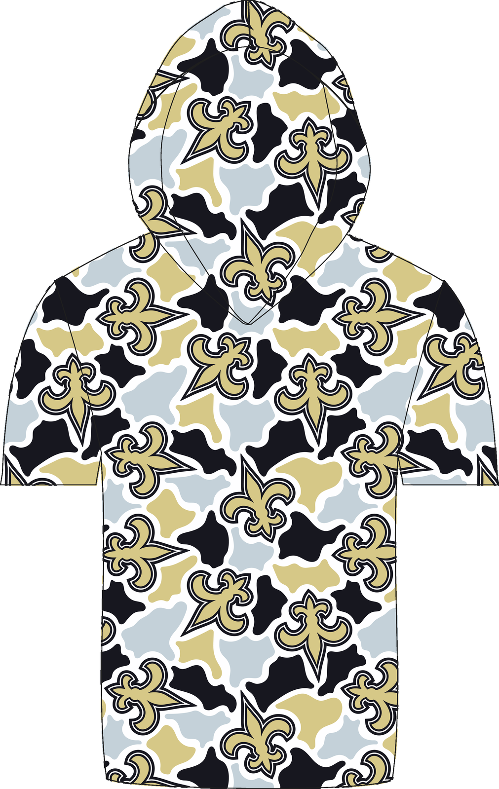 Saints Camo Hooded Tee mockup