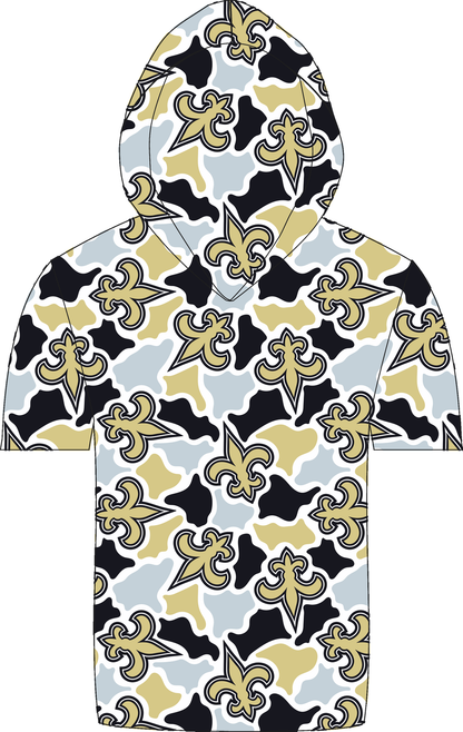 Saints Camo Hooded Tee mockup