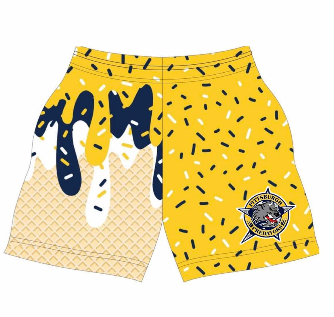 Pittsburgh Predators athletic drip shorts