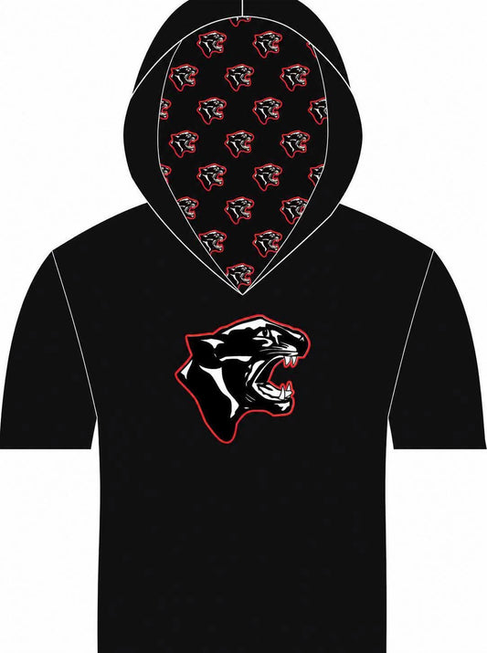 Panthers SS Hooded Athletic Shirt - Black