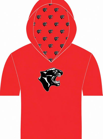 Panthers SS Hooded Athletic Shirt - Red