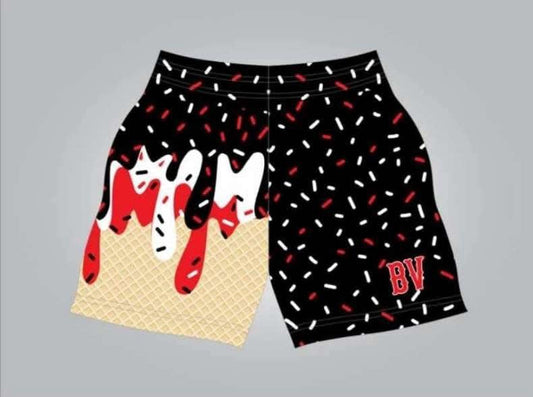 BV black drip shorts