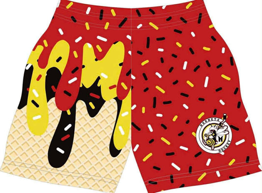 Hornets Hockey drip athletic shorts