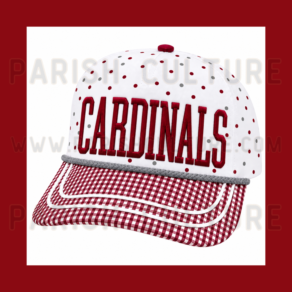 Polka dot mascot hats