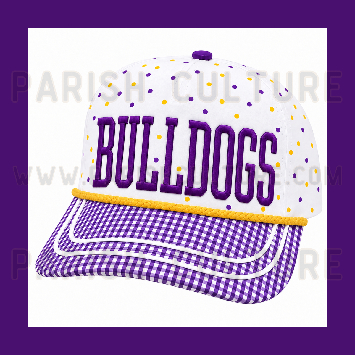 Polka dot mascot hats
