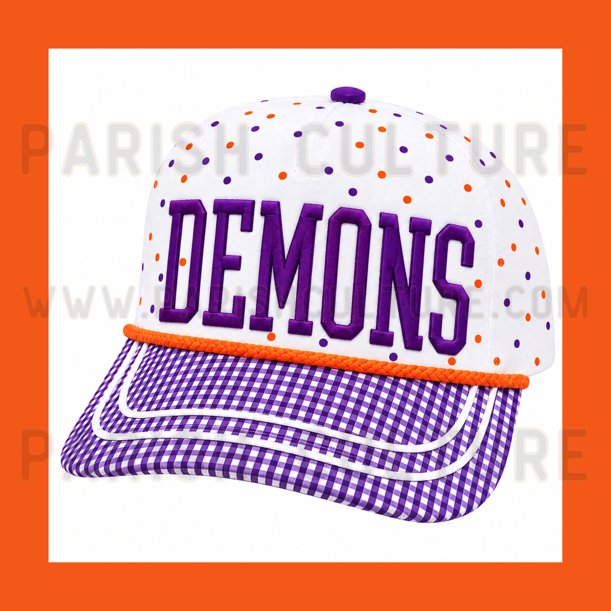Polka dot mascot hats