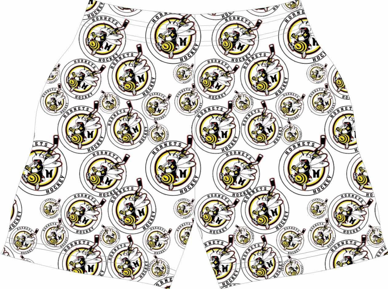 HH white logo athletic shorts