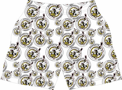 HH white logo athletic shorts