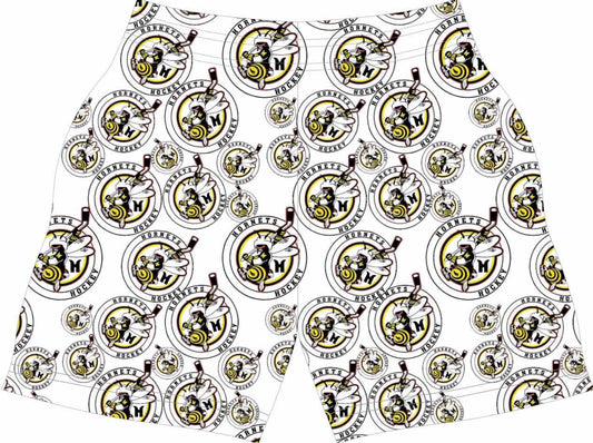 HH white logo athletic shorts