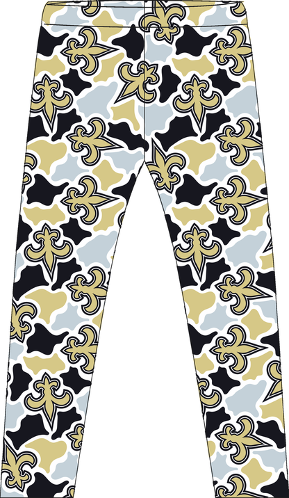 Saints Camo Leggings mockup