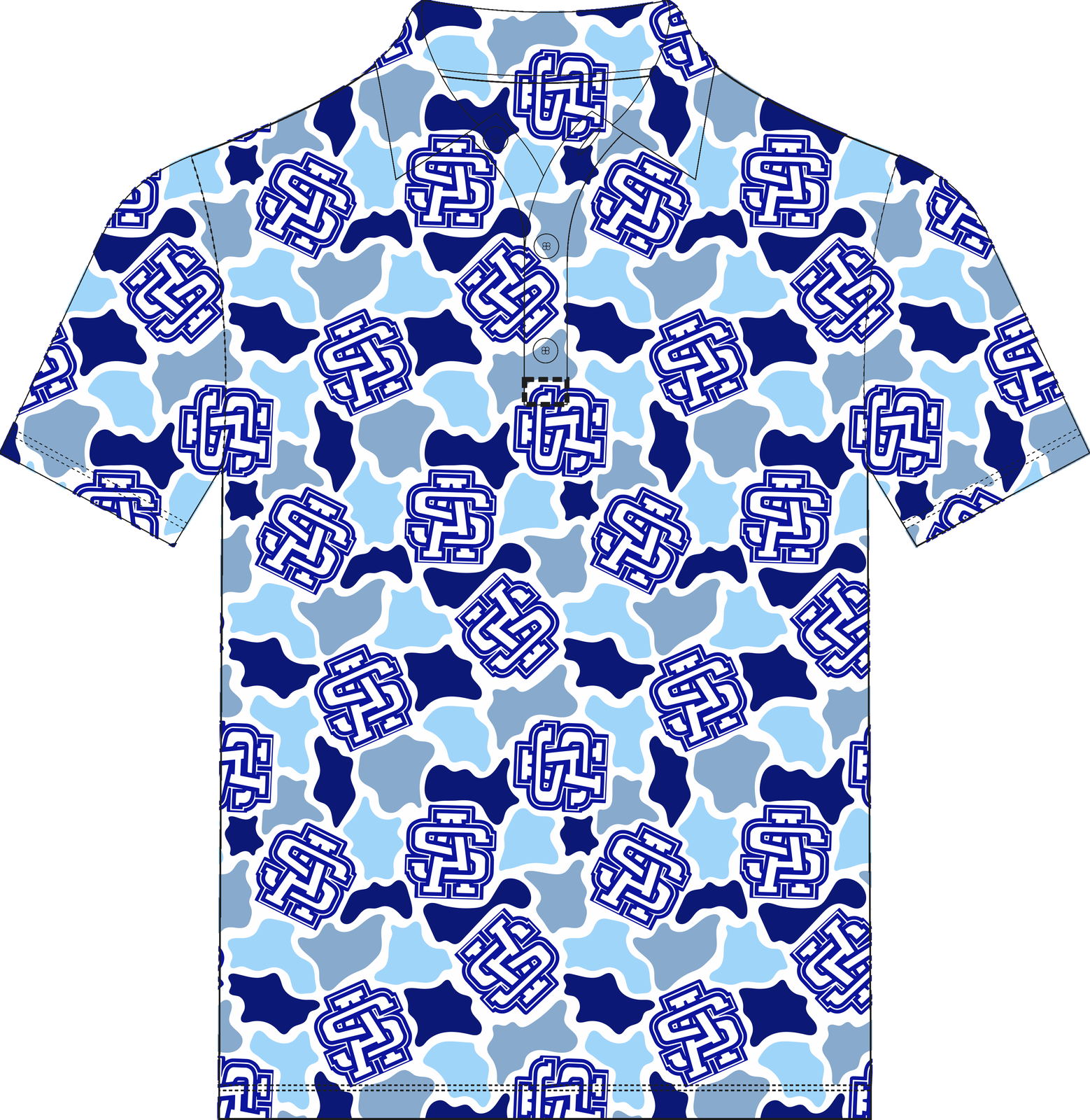 Ascension Select Camo Polo mockup
