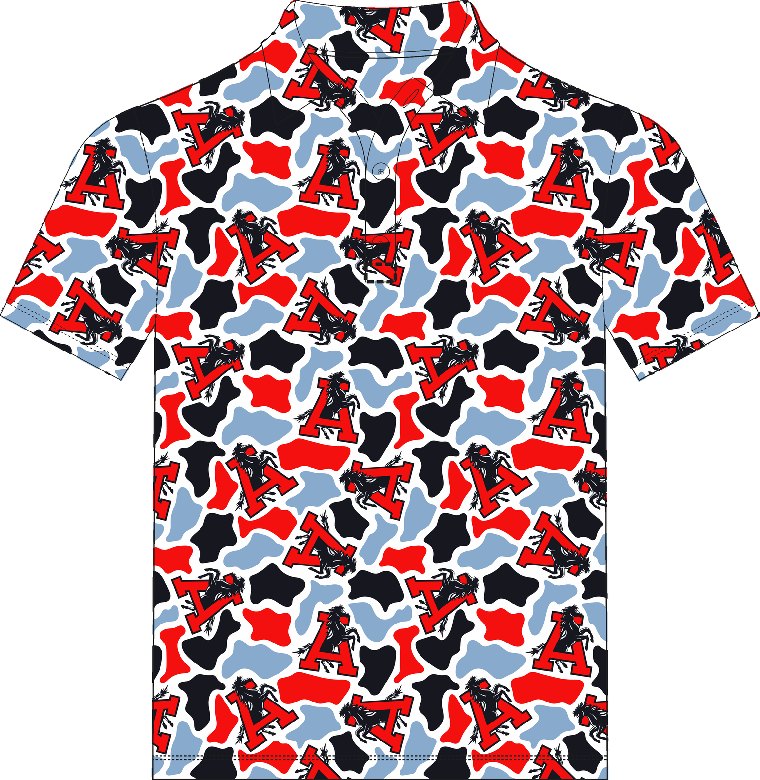 Assumption Camo Polo mockup