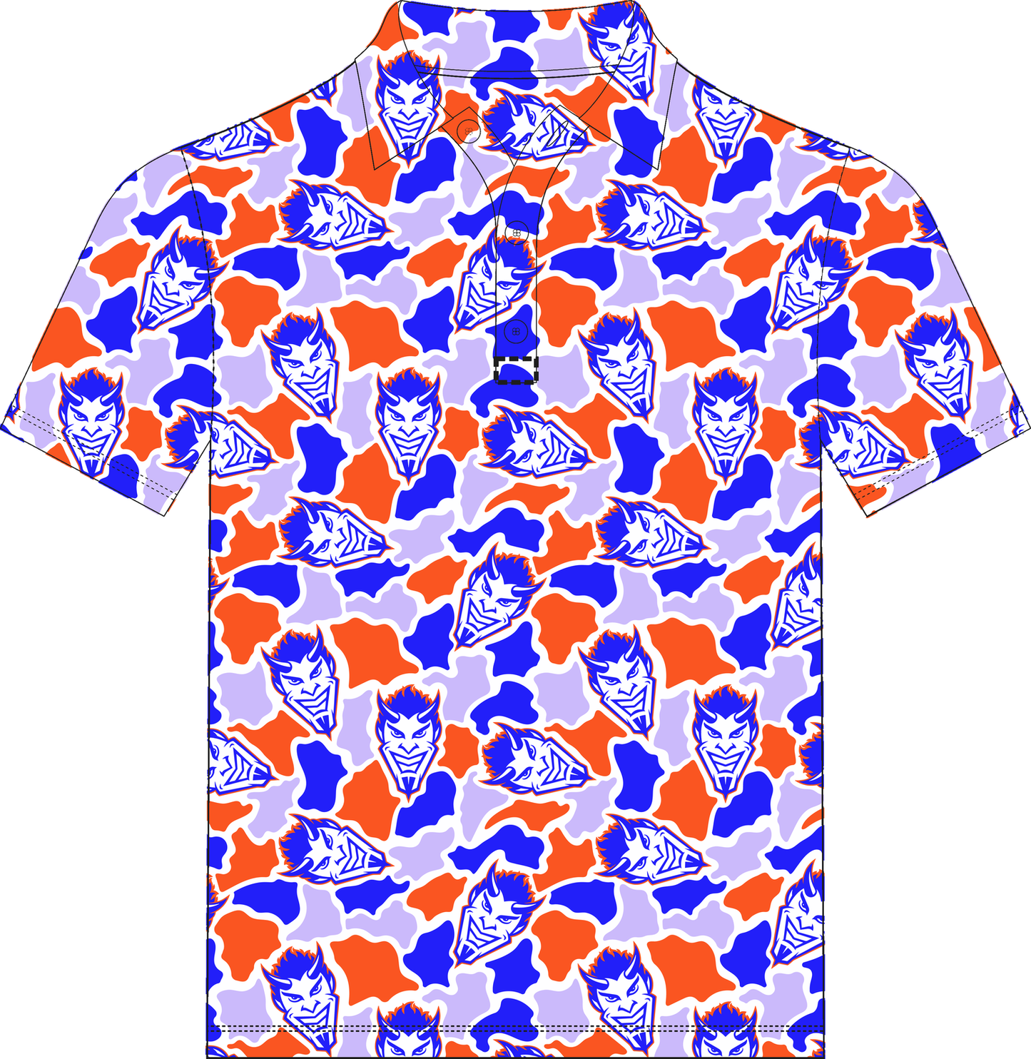 Demons Camo Polo mockup