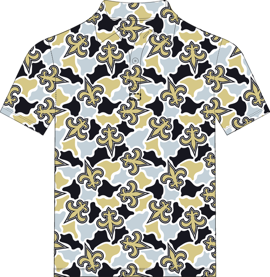 Saints Camo Polo mockup
