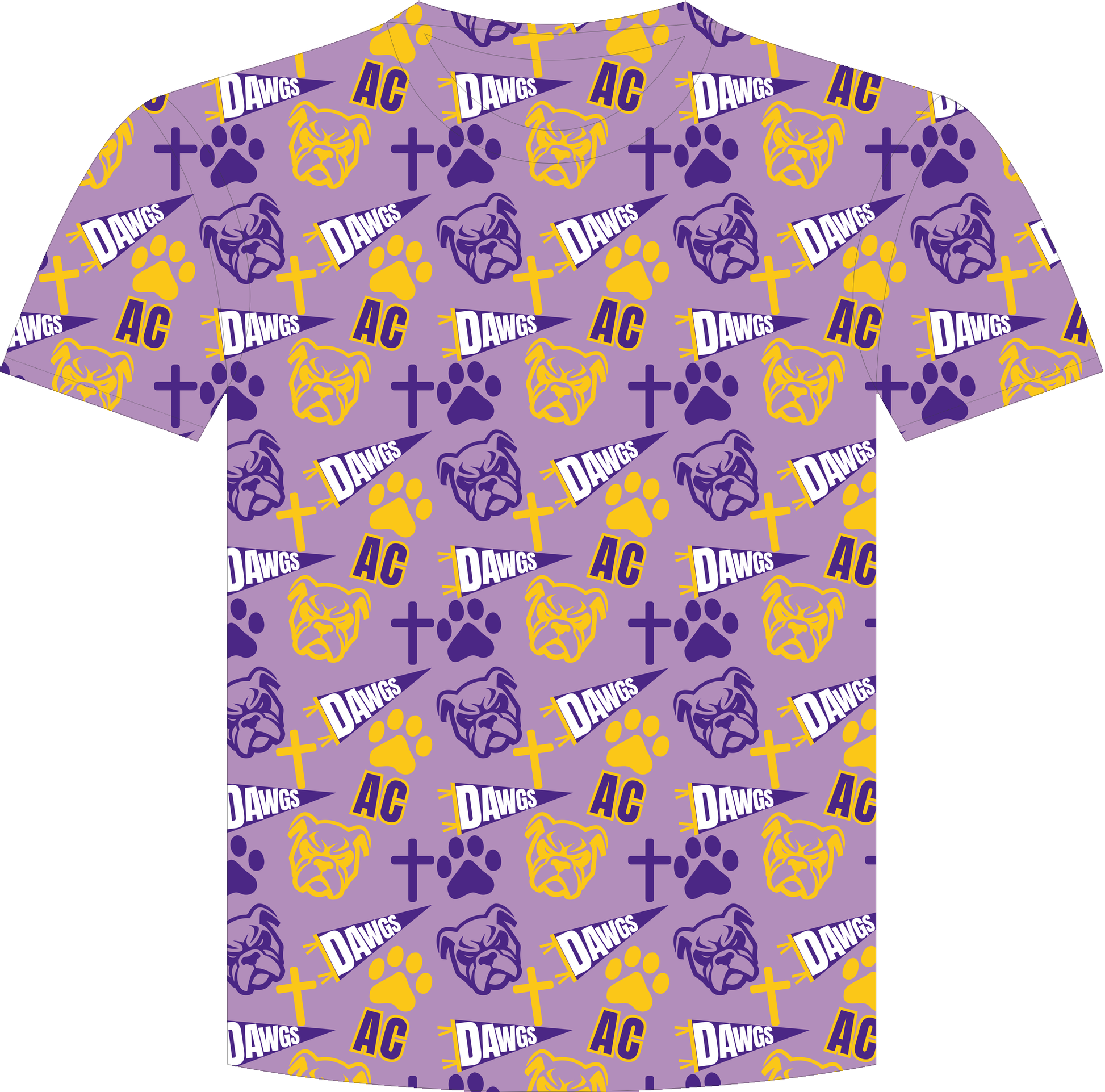 AC Bulldogs Spirit SS Tee all-over print