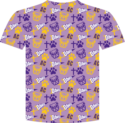 AC Bulldogs Spirit SS Tee all-over print