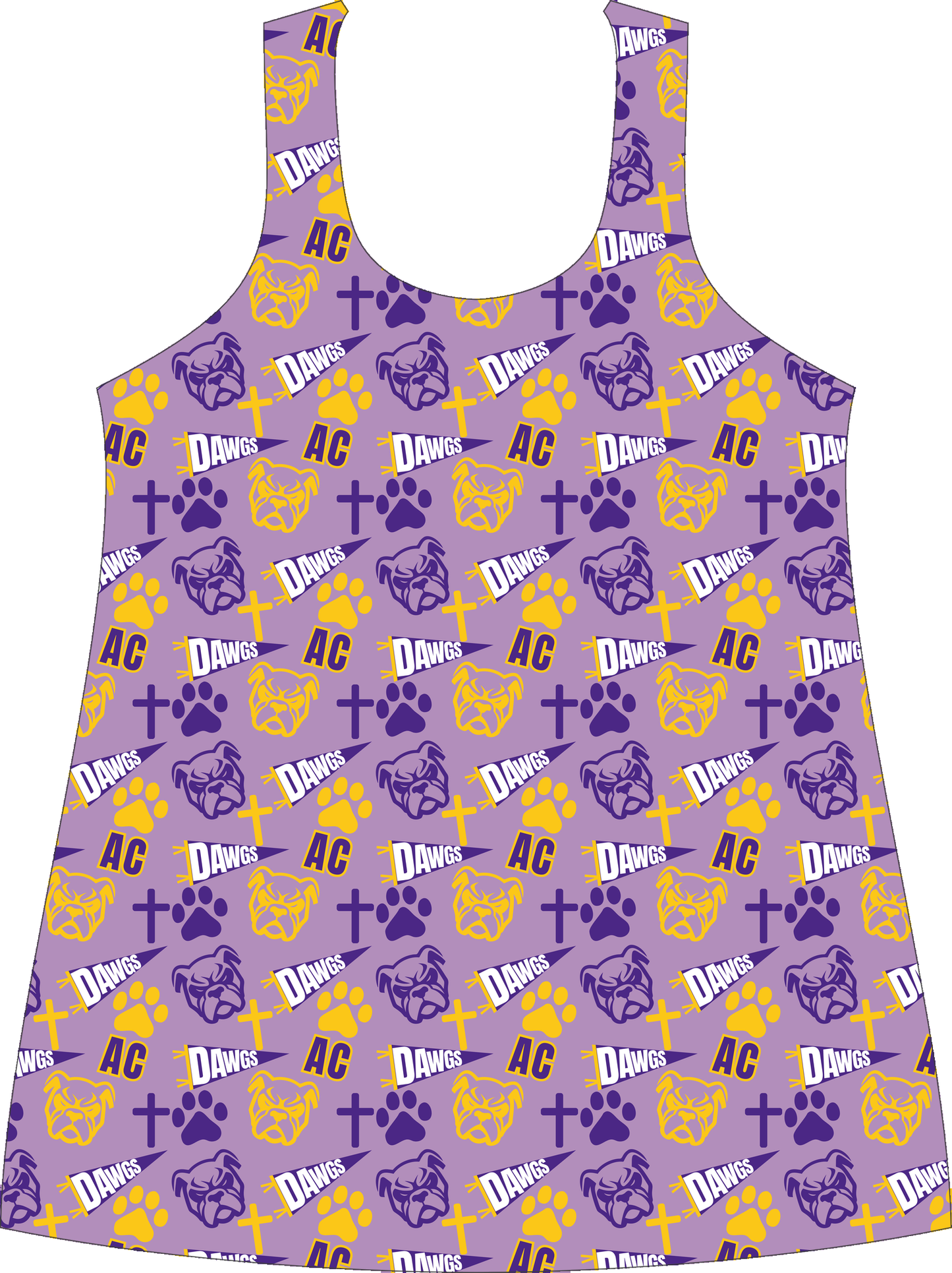 AC Bulldogs Spirit Tank all-over print