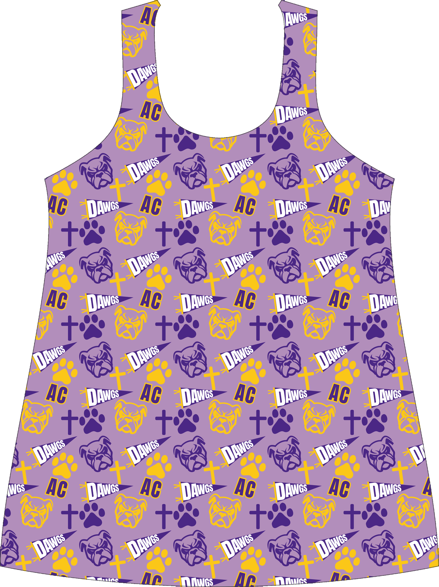 AC Bulldogs Spirit Tank all-over print
