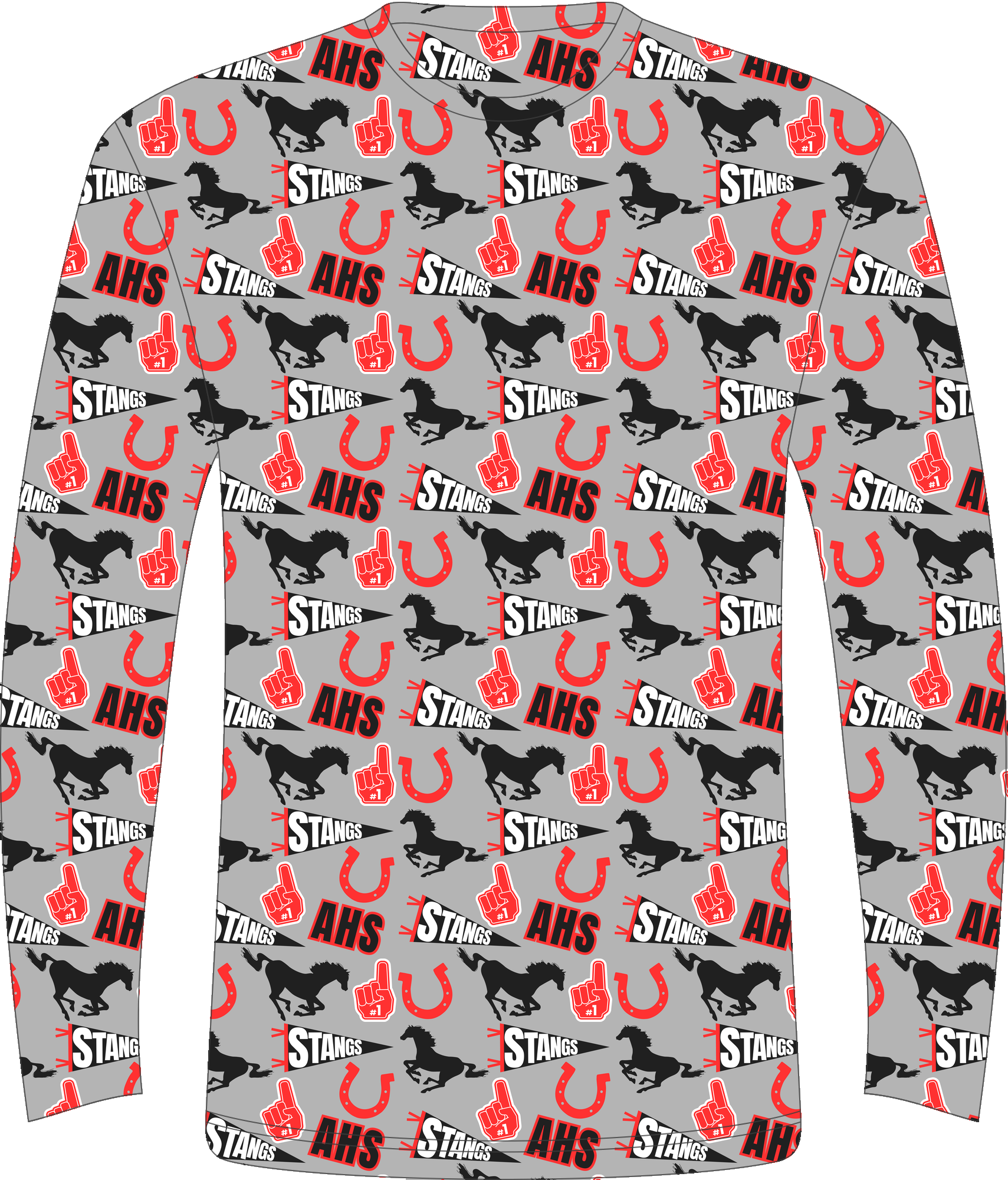 Assumption Spirit LS Tee all-over print
