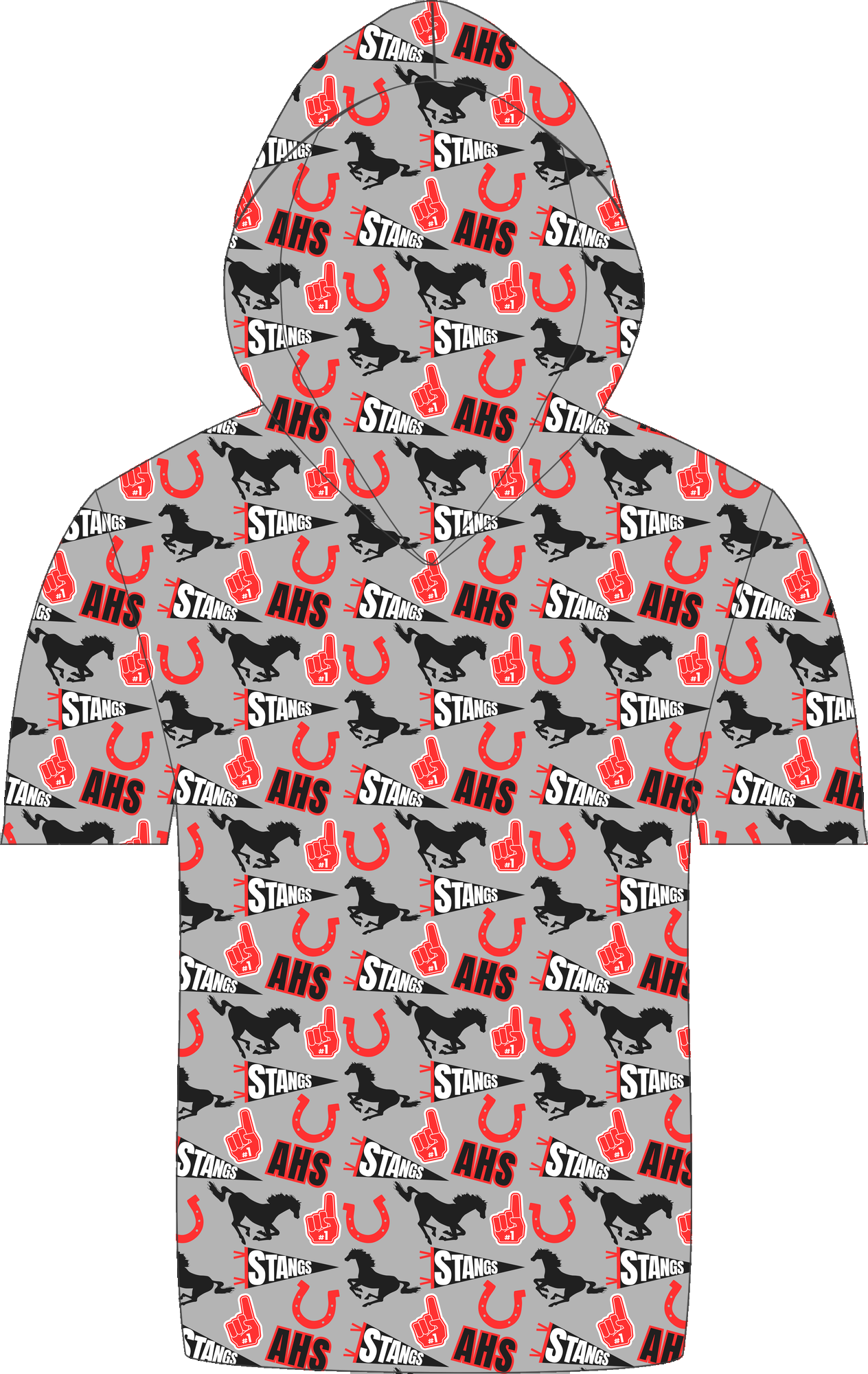 Assumption Spirit SS Hooded Shirt all-over print