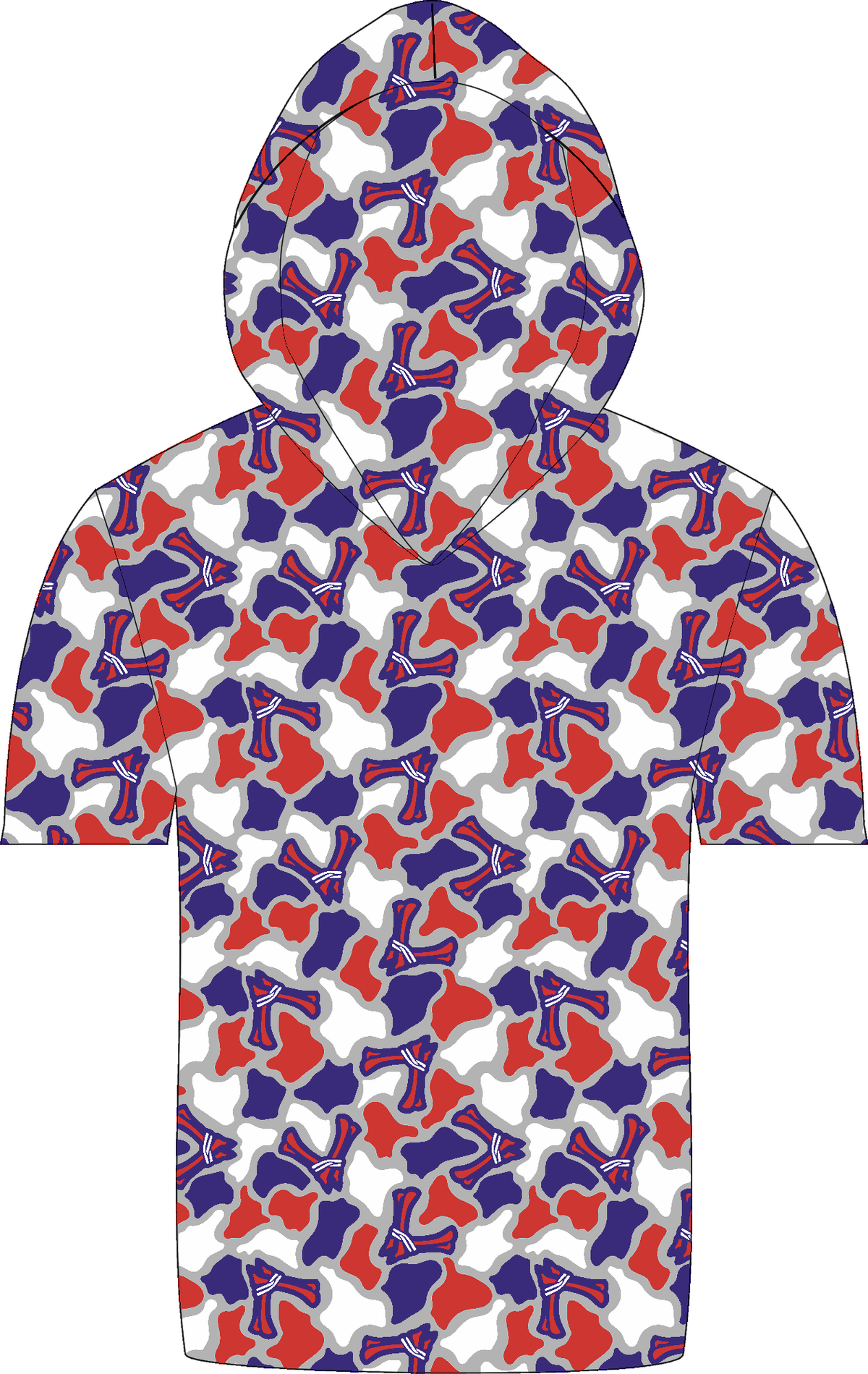 Voodoo Logo Camo SS Hooded Shirt