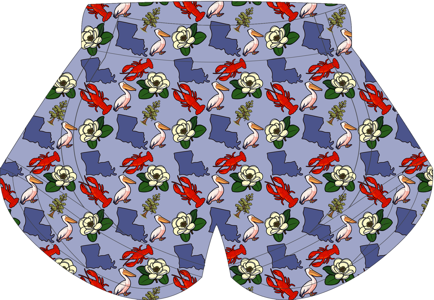 Louisiana Spirit Girls Shorts all-over print