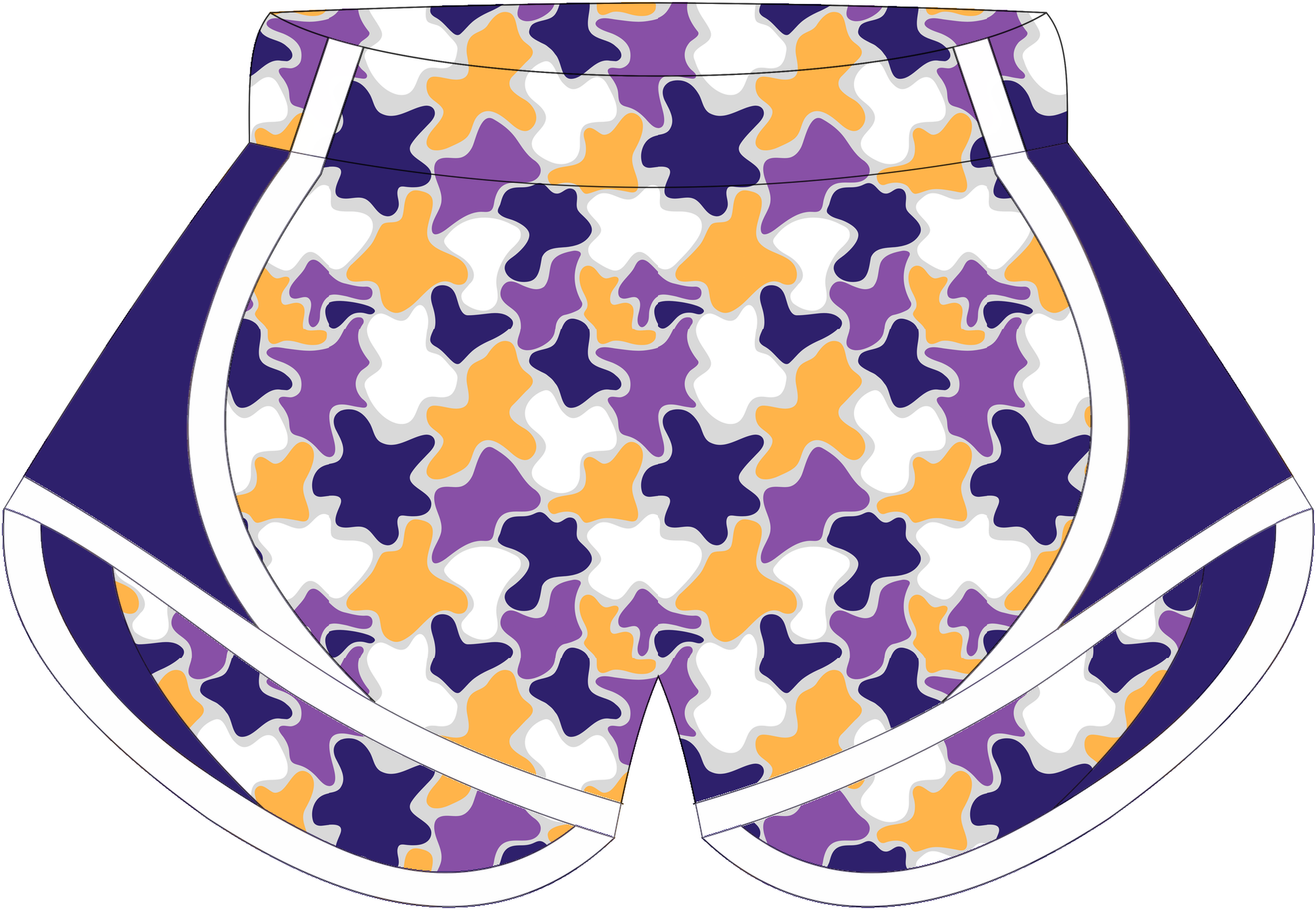 LSU Camo Girls Shorts