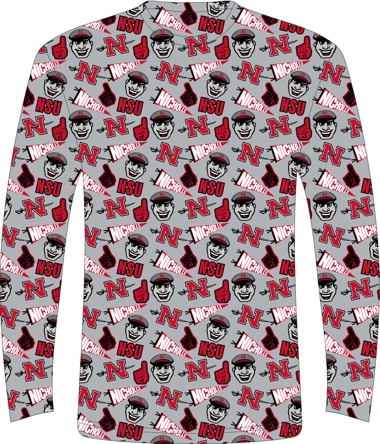 Nicholls Spirit LS Tee all-over print