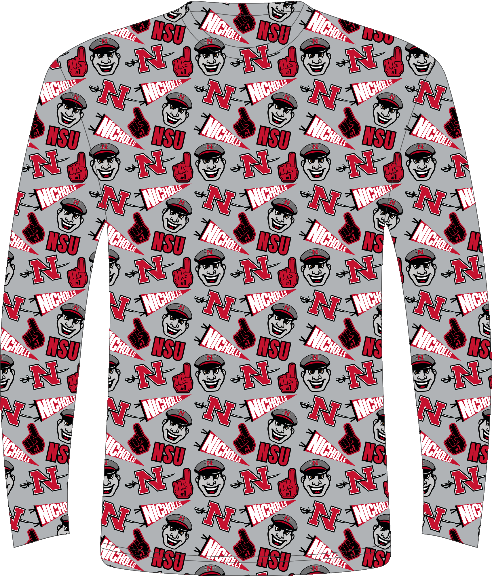 Nicholls Spirit LS Tee all-over print