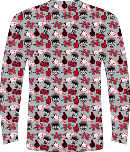 Nicholls Spirit LS Tee all-over print