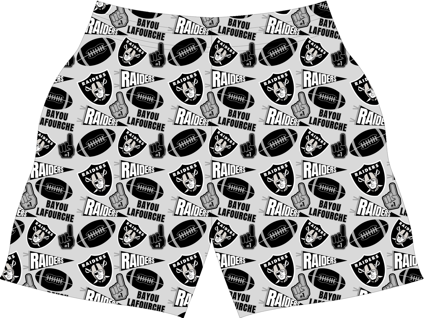 Raiders Spirit Boy Shorts all-over print