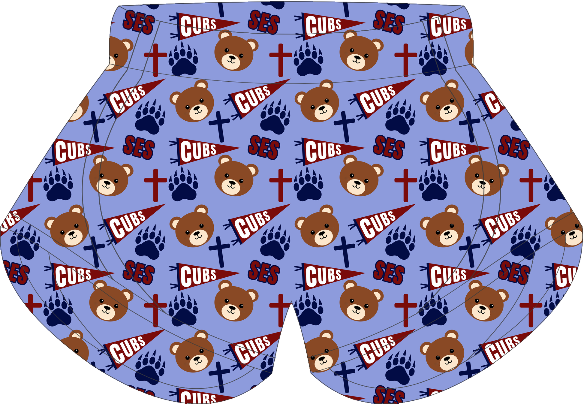 St. Elizabeth Spirit Girls Shorts all-over print
