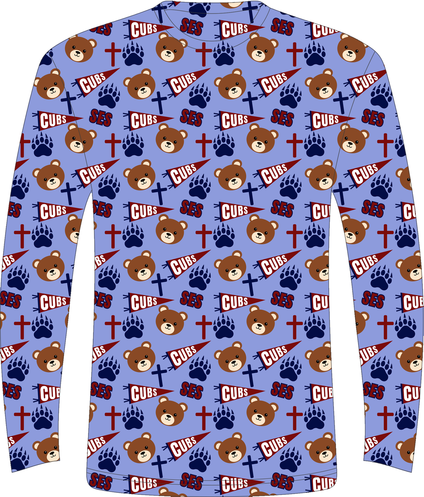 St. Elizabeth Spirit LS Tee all-over print