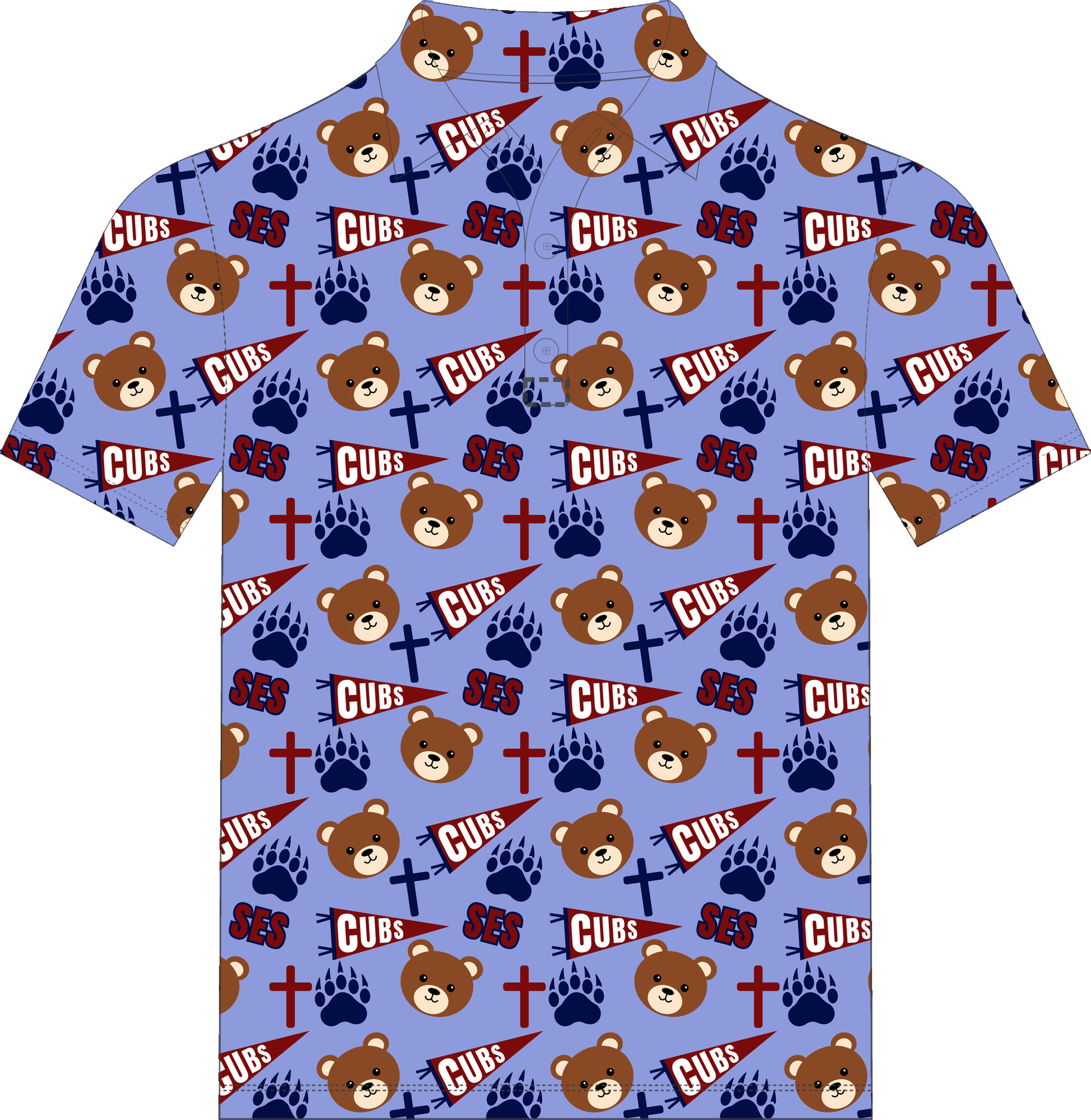St. Elizabeth Spirit Polo all-over print