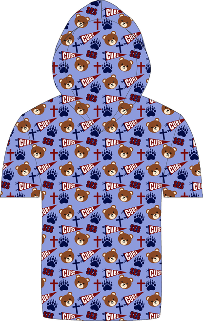 St. Elizabeth Spirit SS Hooded Shirt all-over print