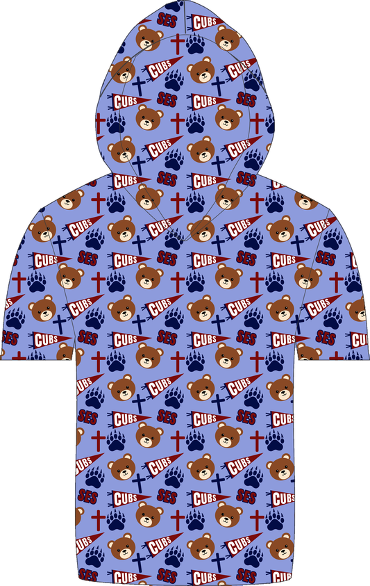 St. Elizabeth Spirit SS Hooded Shirt all-over print