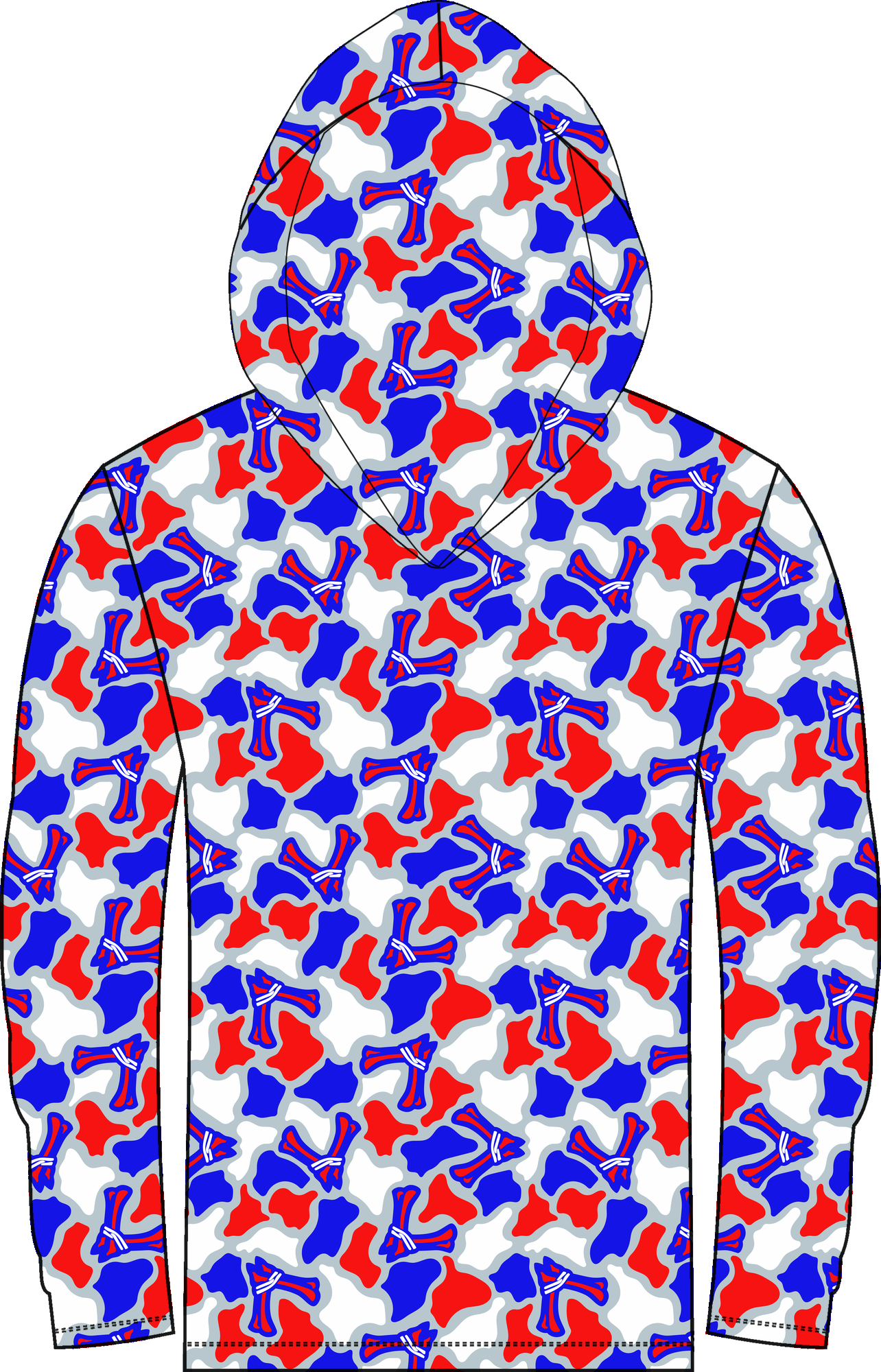 Voodoo Logo Camo LS Hooded Shirt